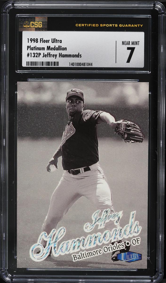 1998 Fleer Ultra Baseball Platinum Medallion Jeffrey Hammonds #132P
