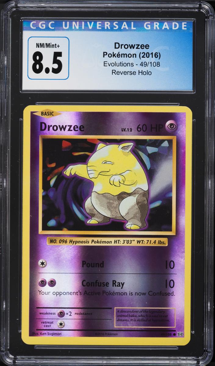 Drowzee 2016 Pokemon XY Evolutions Reverse Foil