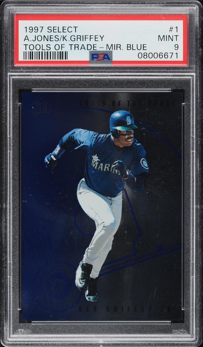 1997 Select Baseball Mirror Blue Ken Griffey Jr. #1 PSA 8.5