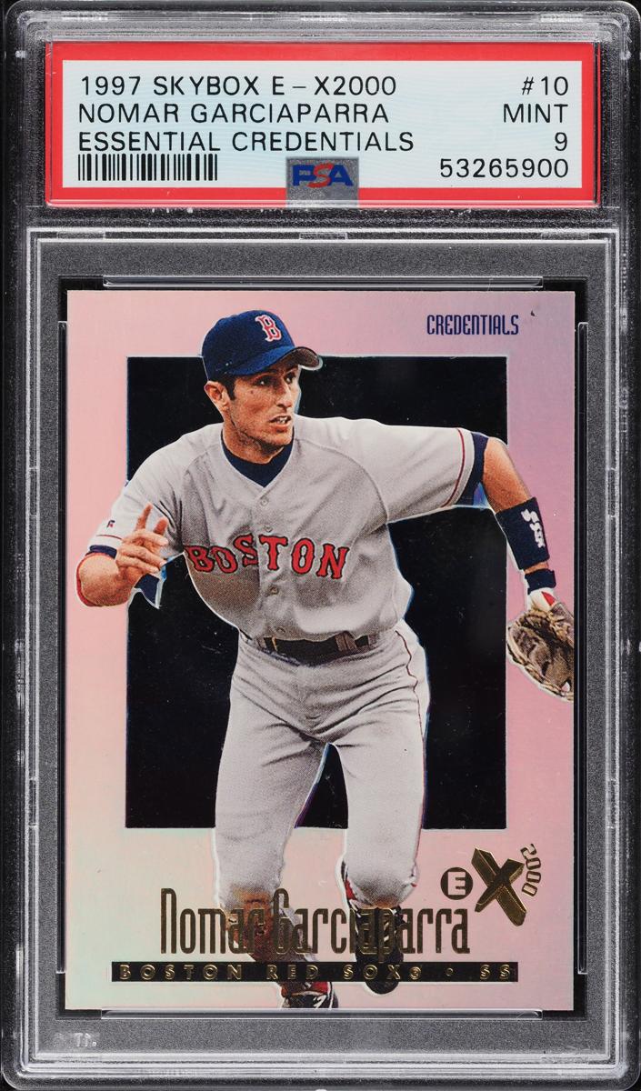 1997 Skybox E-X2000 Baseball Essential Credentials Nomar Garciaparra #10 PSA 9