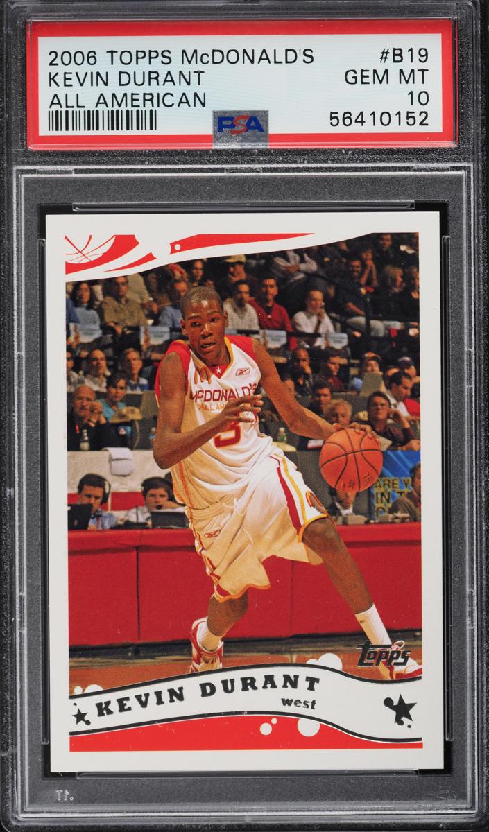 Kevin Durant 2006 Topps McDonald's All American All-American Basketball