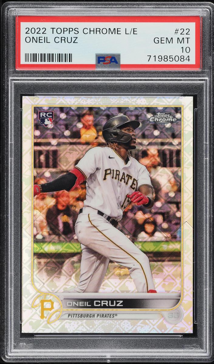 2022 Oneil Cruz Topps Chrome Logofractor Baseball #22