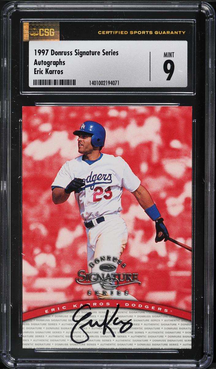 1997 Donruss Signature Series Baseball Eric Karros #nno