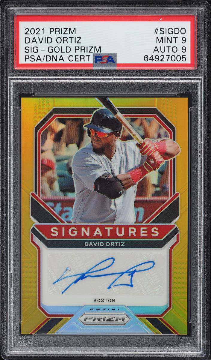 2021 Panini Prizm Baseball Gold Prizm David Ortiz #SIG-DO PSA 8.5