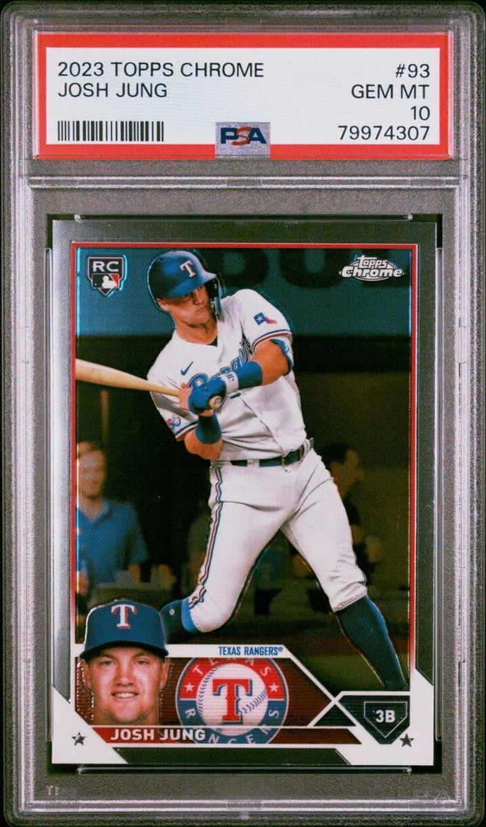 Josh Jung 2023 Topps Chrome Baseball 93 Base image