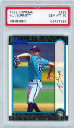 1999 Bowman Baseball A.J. Burnett #323