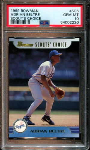 1999 Bowman Baseball Adrian Beltre #SC6 PSA 9