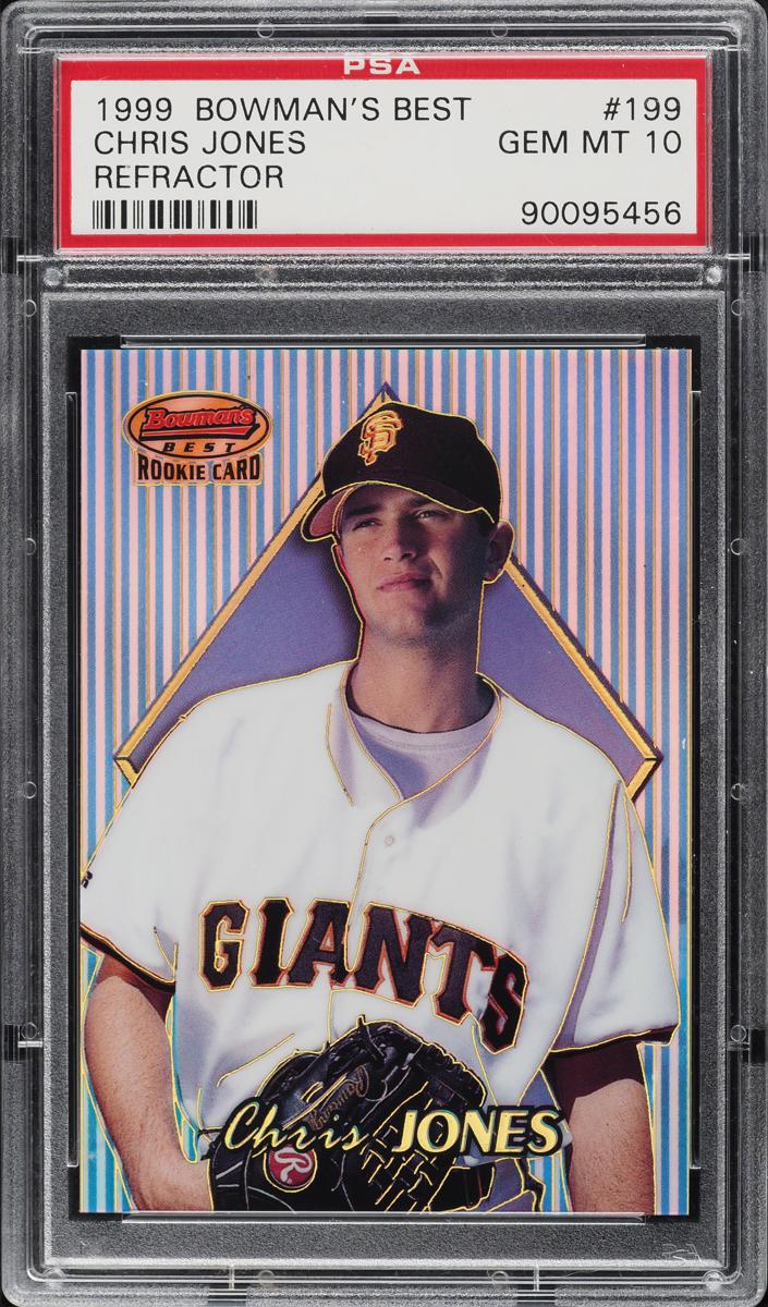 1999 Bowman's Best Baseball Refractor Chris Jones #199 PSA 10