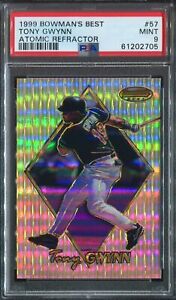 1999 Bowman's Best Baseball Atomic Refractor Tony Gwynn #57 PSA 9