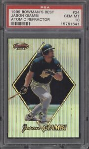 1999 Bowman's Best Baseball Atomic Refractor Jason Giambi #24