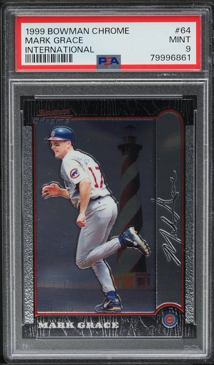 1999 Bowman Chrome Baseball International Mark Grace #64