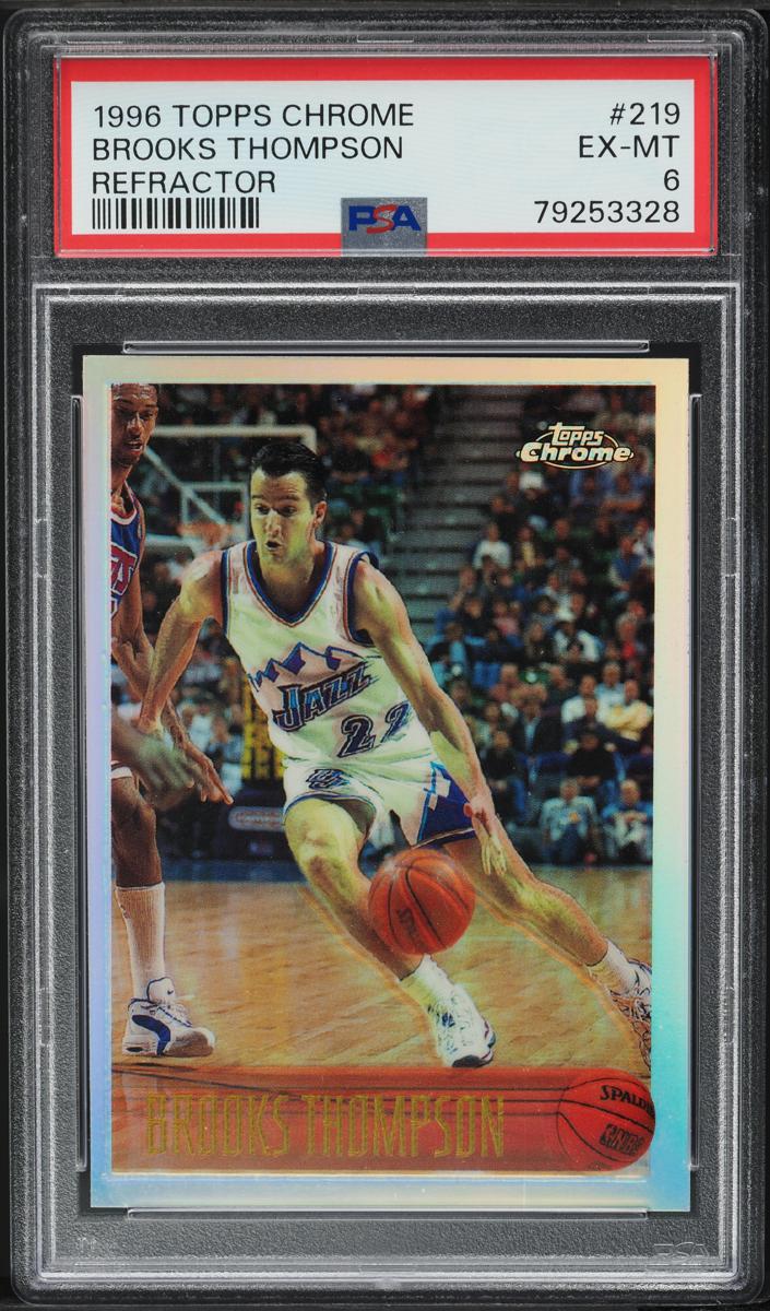 1996 Topps Chrome Brooks Thompson #219 card