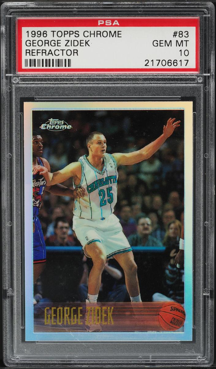 1996 Topps Chrome George Zidek #83 card