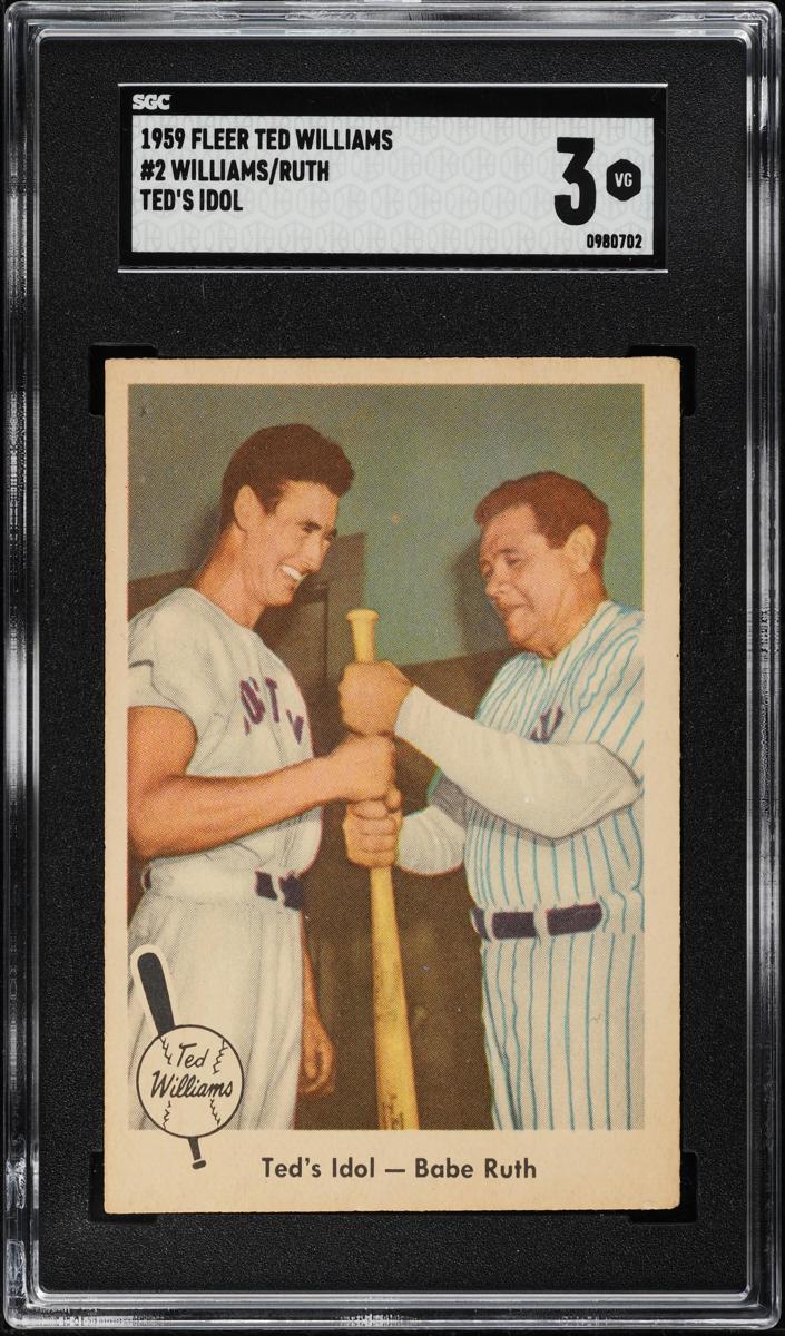 Ted Williams 1959 Fleer Baseball 2 Ted's Idol image