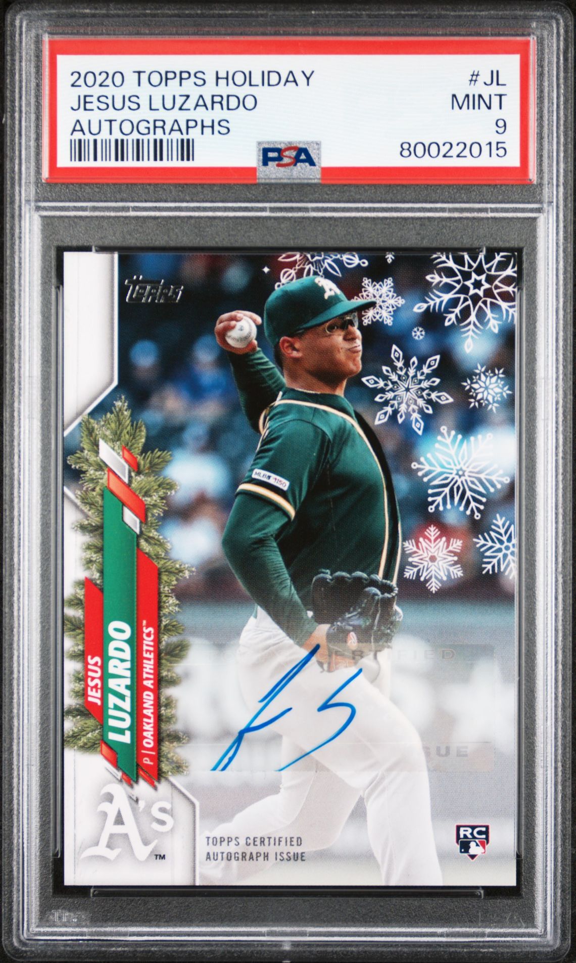 2020 Topps Holiday Baseball Jesus Luzardo #HWA-JL
