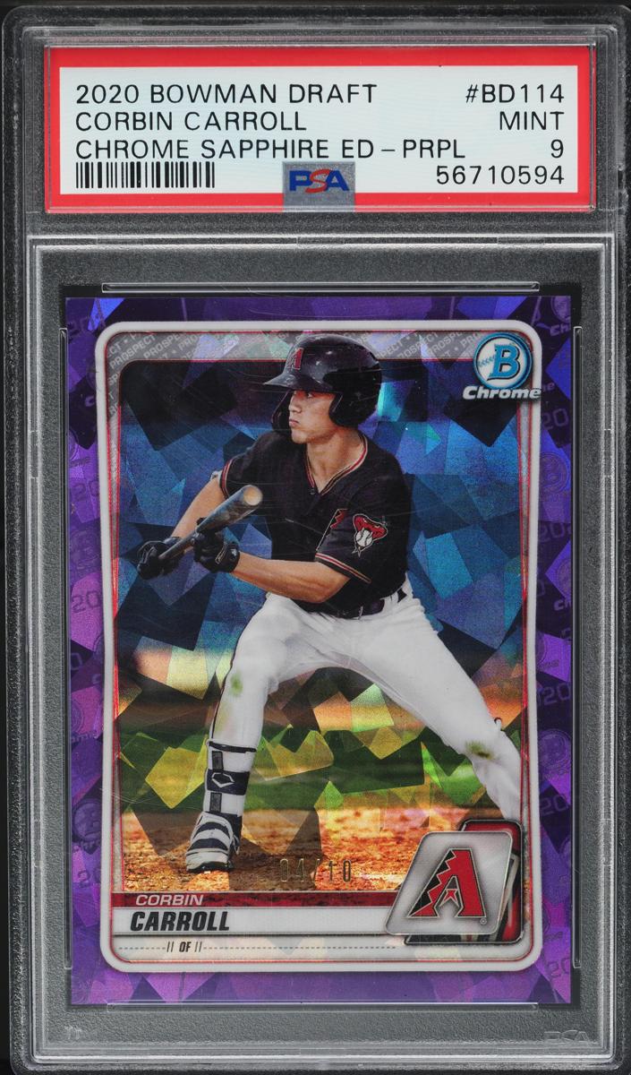 2020 Bowman Draft Baseball Purple Refractor Corbin Carroll #BD-114