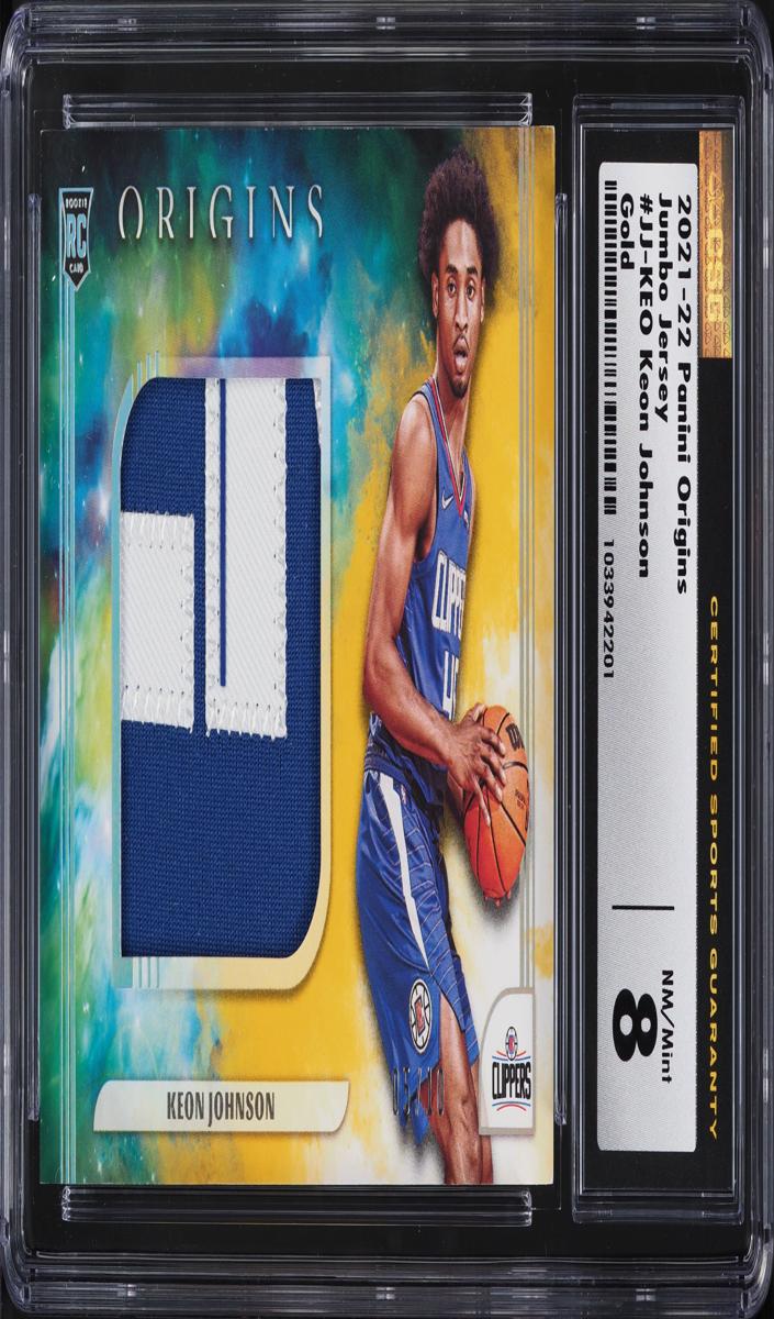 2021 Panini Origins Keon Johnson #JJ-KEO card