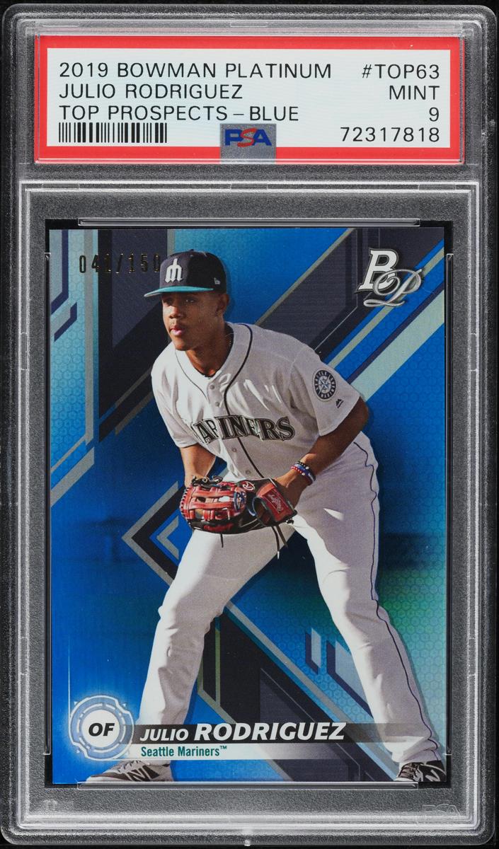 2019 Bowman Baseball Platinum Julio Rodriguez #BP-33 PSA 10