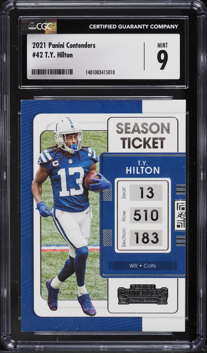 2021 Panini Contenders T.Y. Hilton #42 card