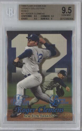 1999 Flair Showcase Baseball Row 2 Roger Clemens #21 BGS 9