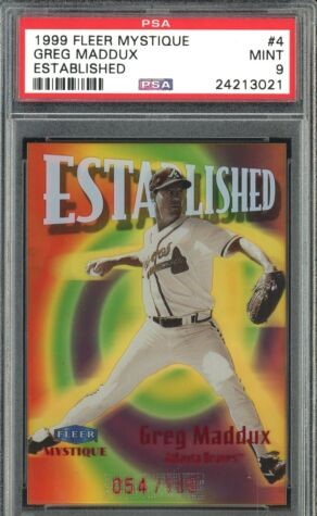 1999 Fleer Mystique Baseball Greg Maddux #4 PSA 9
