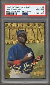 1999 Metal Universe Baseball Precious Metal Gems Tony Gwynn #47 PSA 7.5
