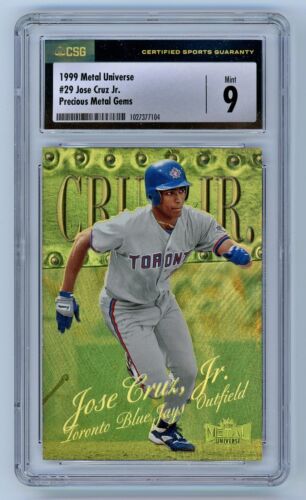 1999 Metal Universe Baseball Precious Metal Gems Jose Cruz Jr. #29 CSG 8.5