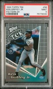 1999 Topps Tek Baseball Pattern 30 Ken Griffey Jr. #5B PSA 9