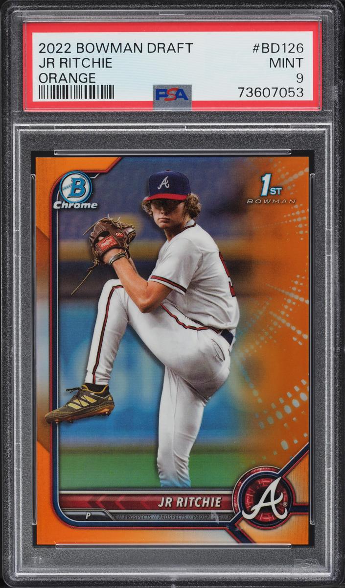 2022 Bowman Draft Baseball Orange JR Ritchie #BDC-126 PSA 9