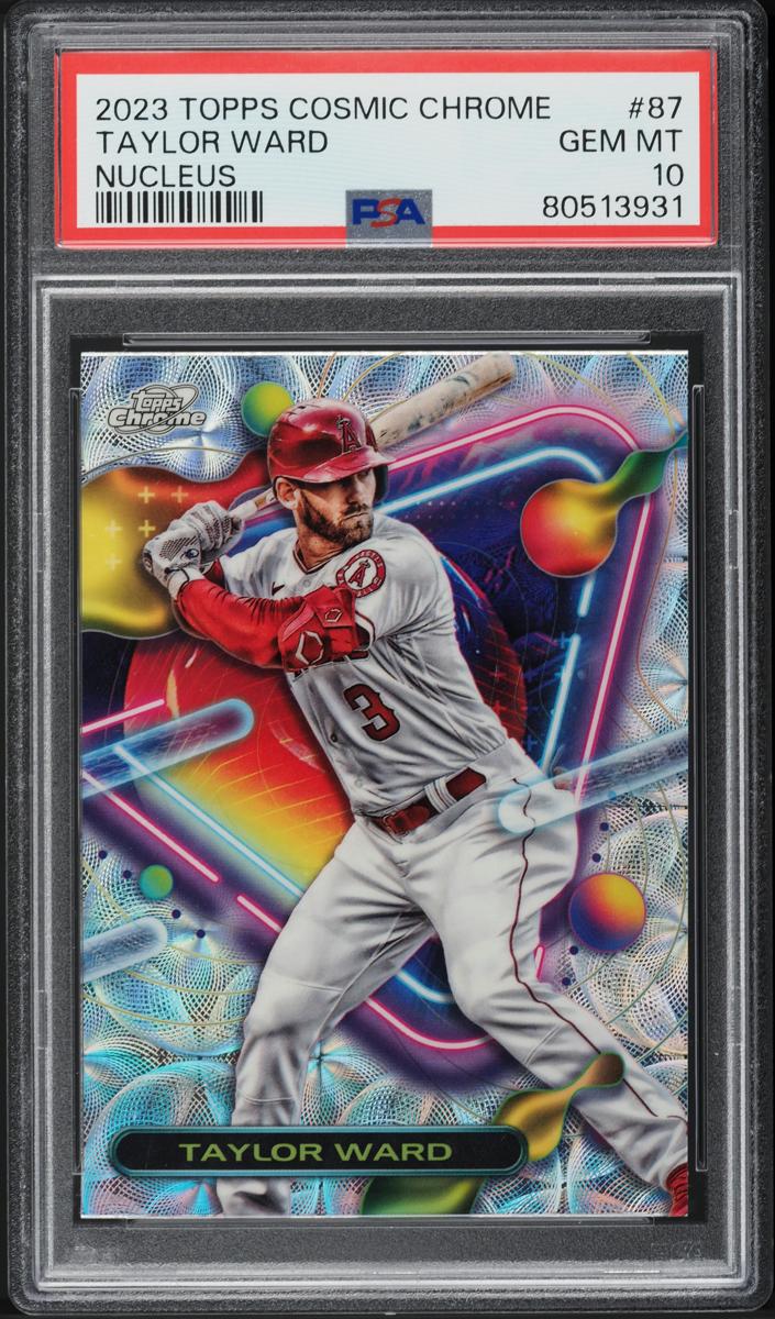 2023 Topps Cosmic Chrome Baseball Nucleus Taylor Ward #87 PSA 9