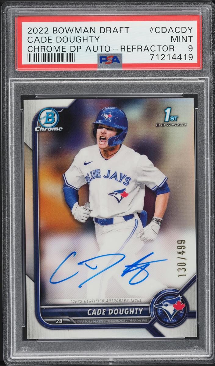2022 Bowman Draft Baseball Refractor Cade Doughty #CDA-CDY PSA 9