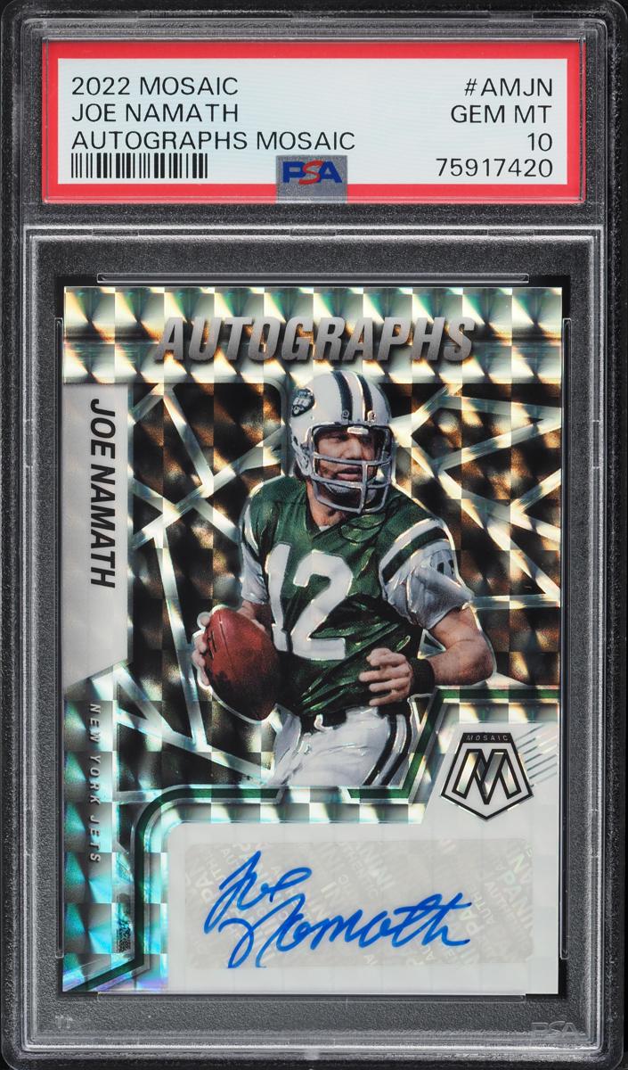 2022 Panini Mosaic Joe Namath #AM-JN card