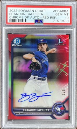 2022 Bowman Draft Baseball Red Brandon Barriera #CDA-BBA PSA 9