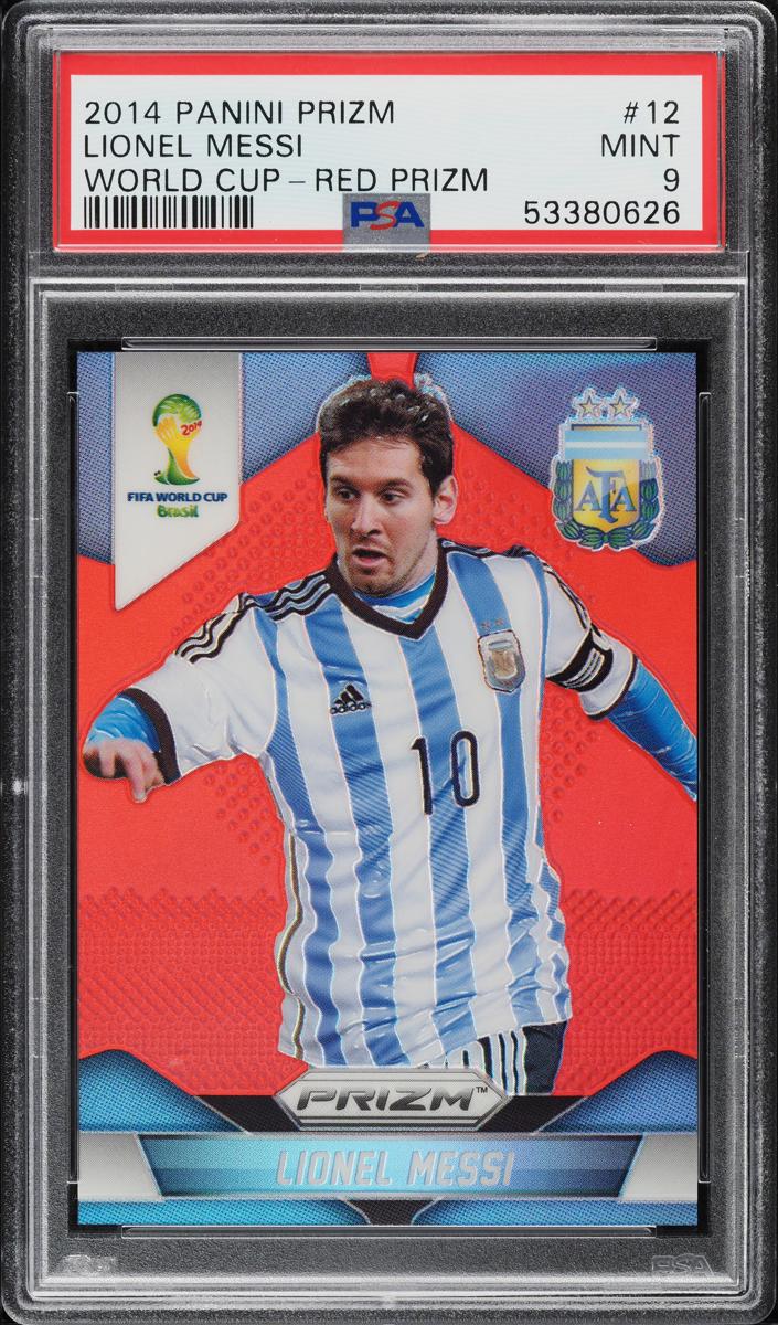 Lionel Messi 2014 Panini Prizm World Cup Soccer 12 Red image