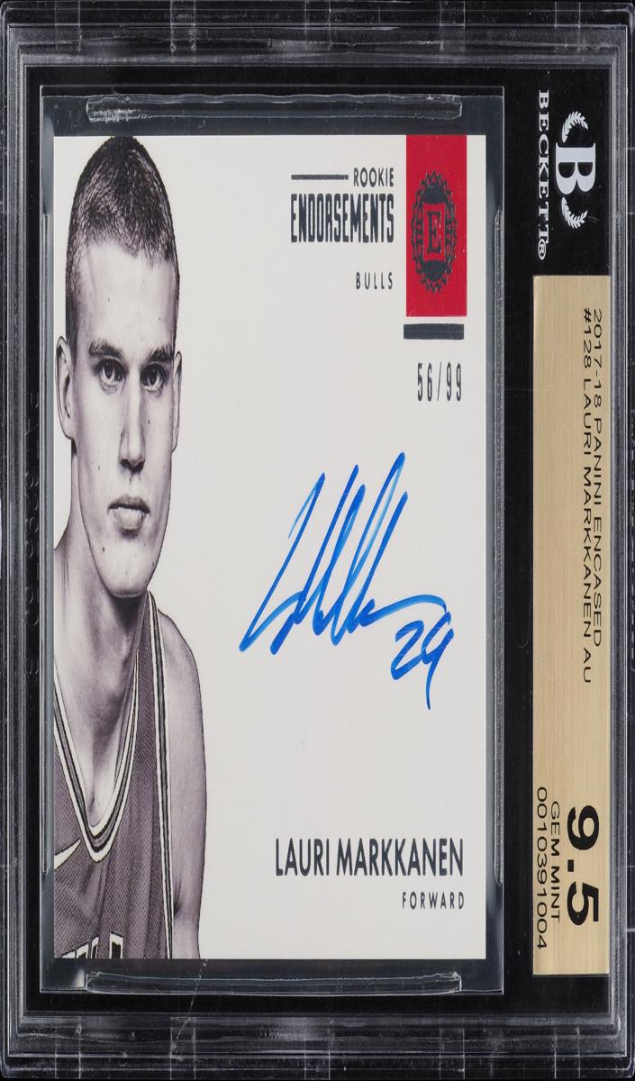 2017 Panini Encased Lauri Markkanen [Gold] #128 card