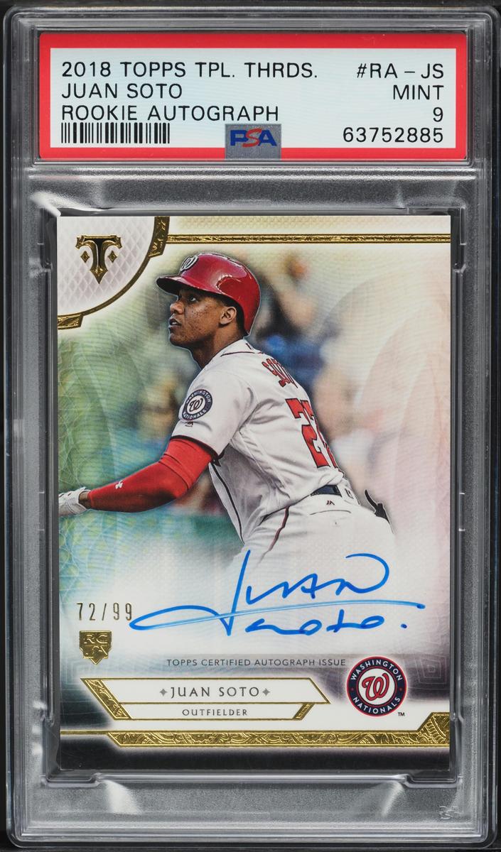 2018 Topps Triple Threads Baseball Juan Soto #RA-JS
