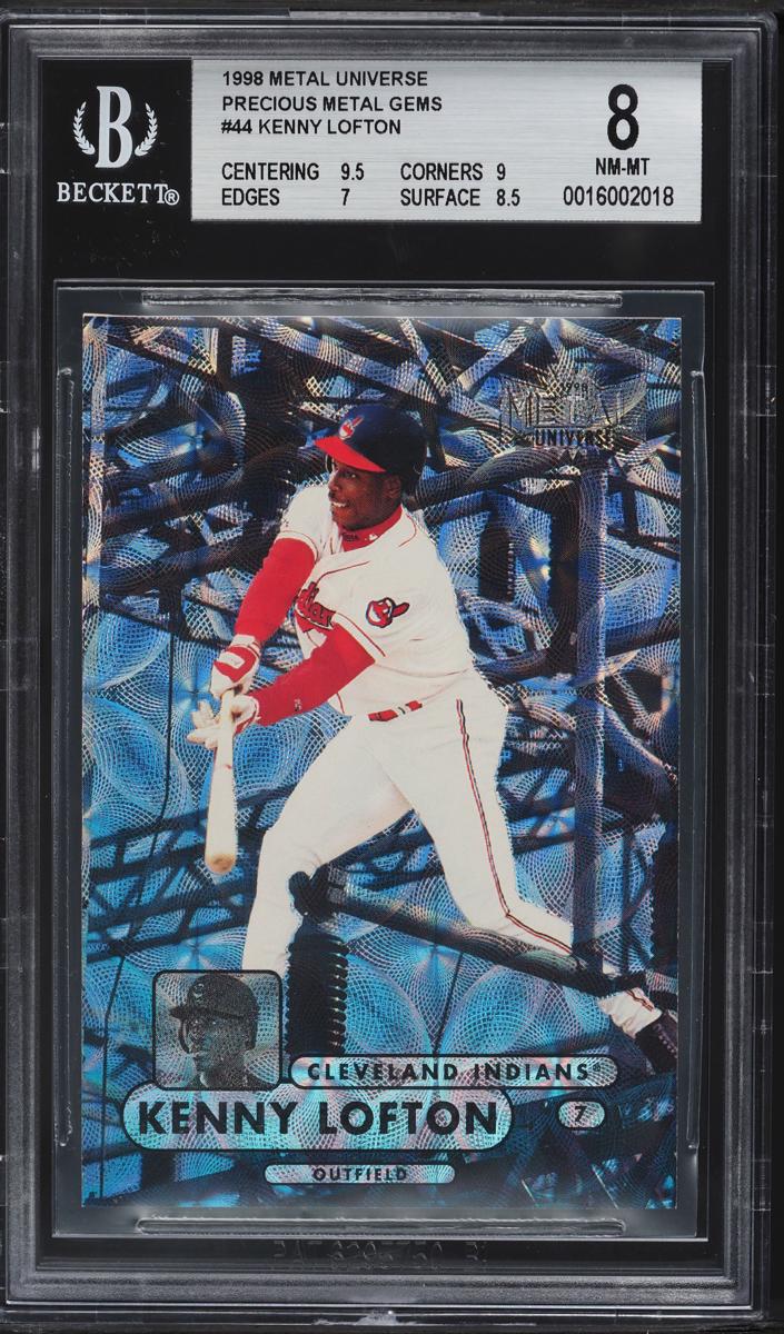 1998 Metal Universe Baseball Precious Metal Gems Kenny Lofton #44 BGS 7.5