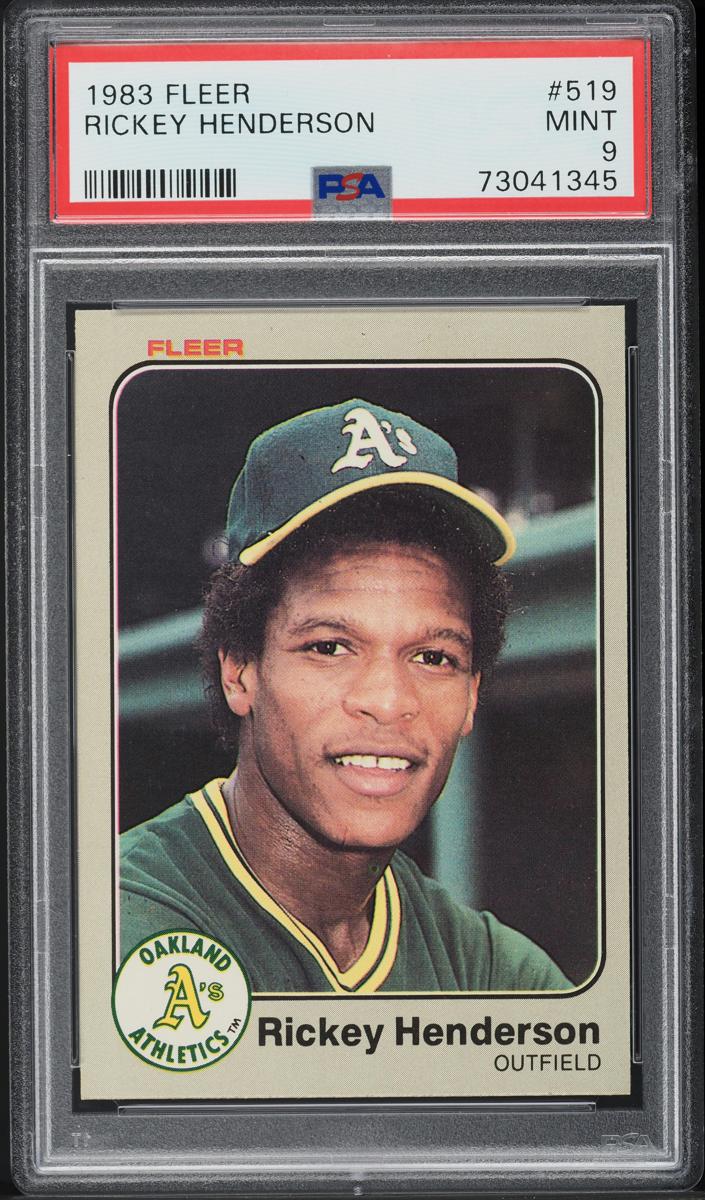 Rickey Henderson 1983 Fleer Baseball