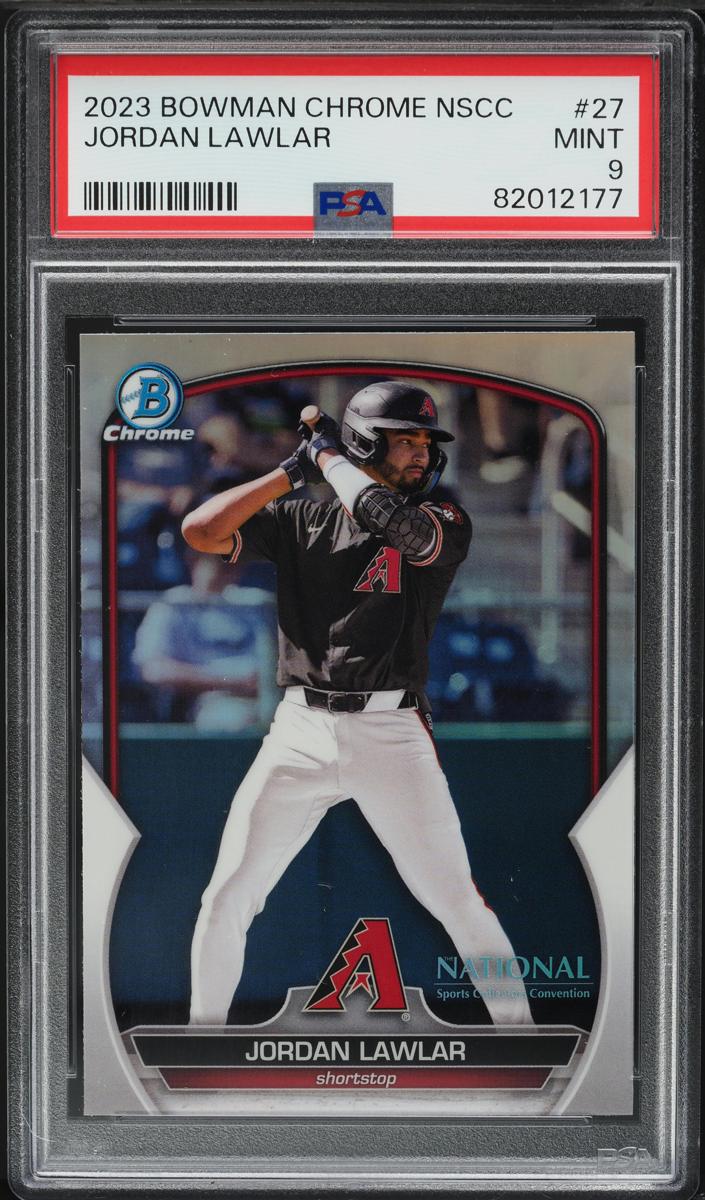 2023 Bowman Chrome National Convention Baseball Jordan Lawlar #MLB-27 PSA 8.5