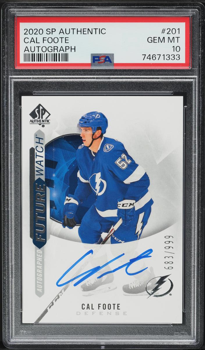 2020 SP Authentic Cal Foote #201 card