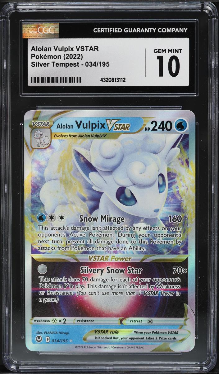 Alolan Vulpix Vstar 2022 Pokemon Silver Tempest
