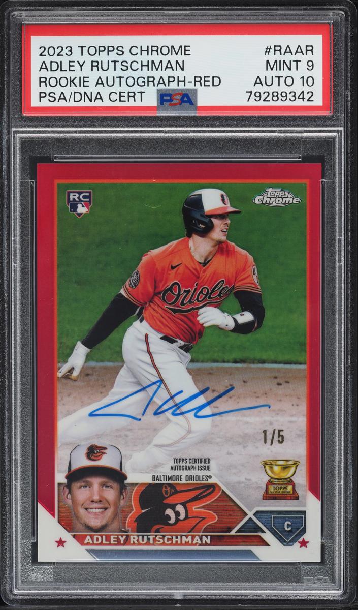 2023 Topps Chrome Baseball Red Adley Rutschman #RA-AR PSA 9