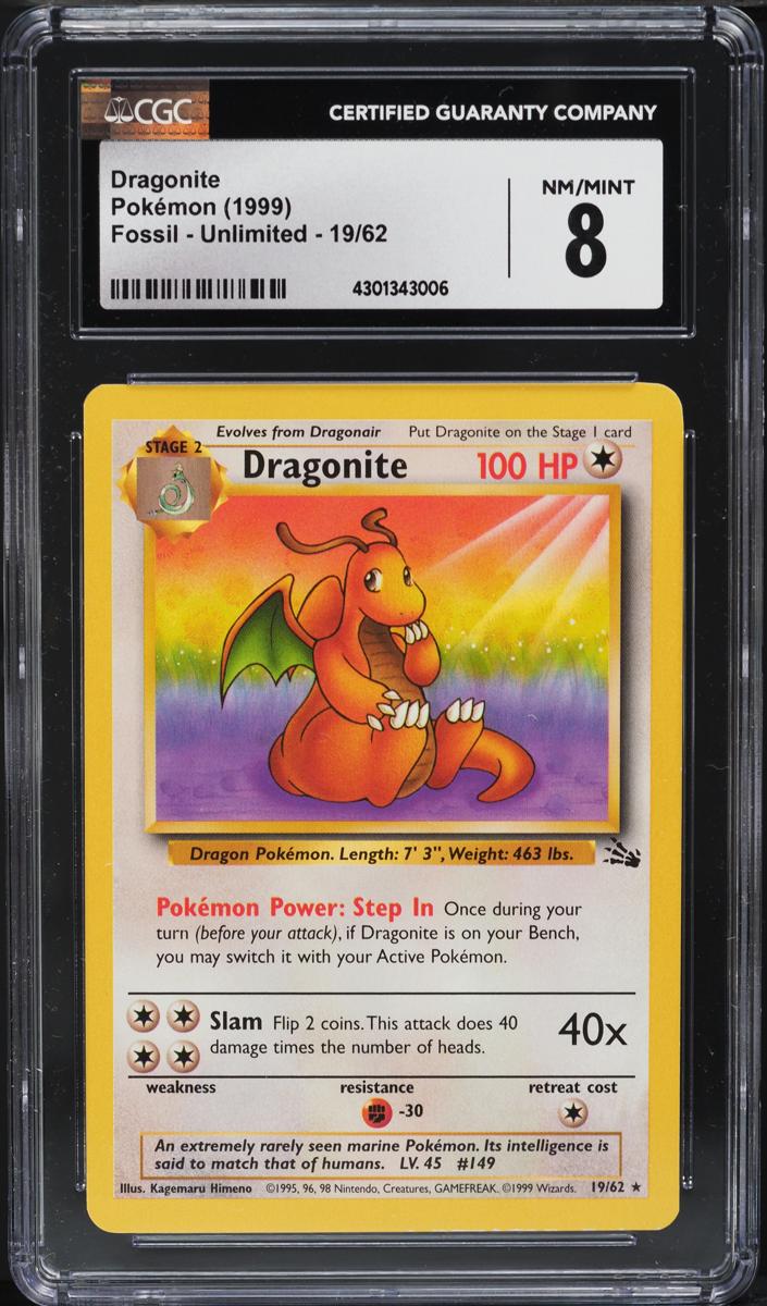 Dragonite 1999 Pokemon Fossil