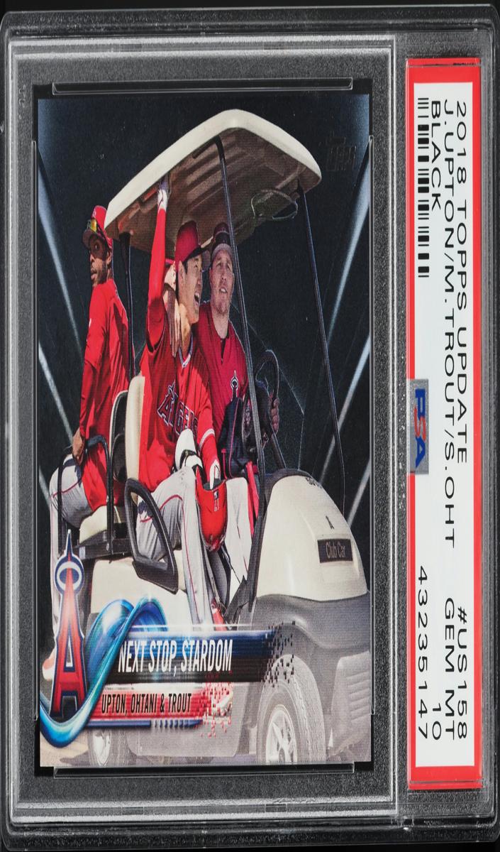 2018 Topps Update Baseball Black Shohei Ohtani #US158 PSA 10