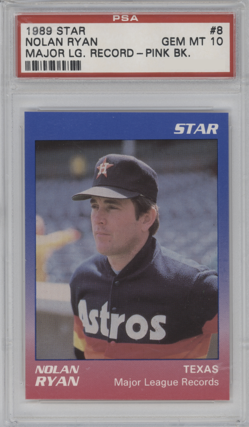 1989 Star Nolan Ryan Baseball Nolan Ryan #8 PSA 9
