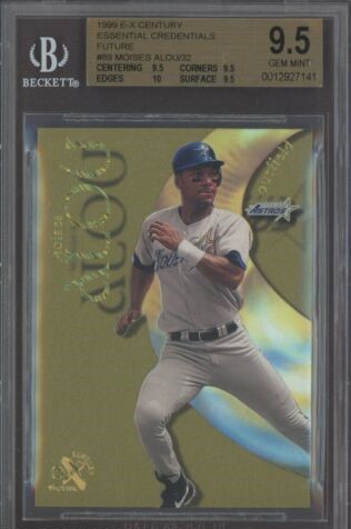 1999 Skybox E-X Century Baseball Essential Credentials Future Moises Alou #89