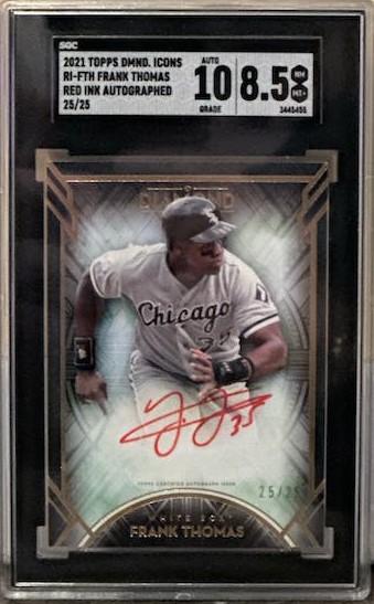 2021 Topps Diamond Icons Baseball Red Ink Autographed Frank Thomas #RI-FTH