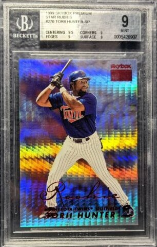 1999 Skybox Premium Baseball Star Rubies Torii Hunter #270