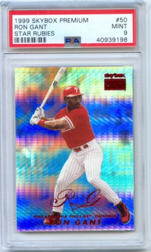 1999 Skybox Premium Baseball Star Rubies Ron Gant #50 PSA 9