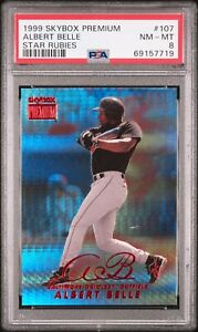 1999 Skybox Premium Baseball Star Rubies Albert Belle #107 PSA 7.5